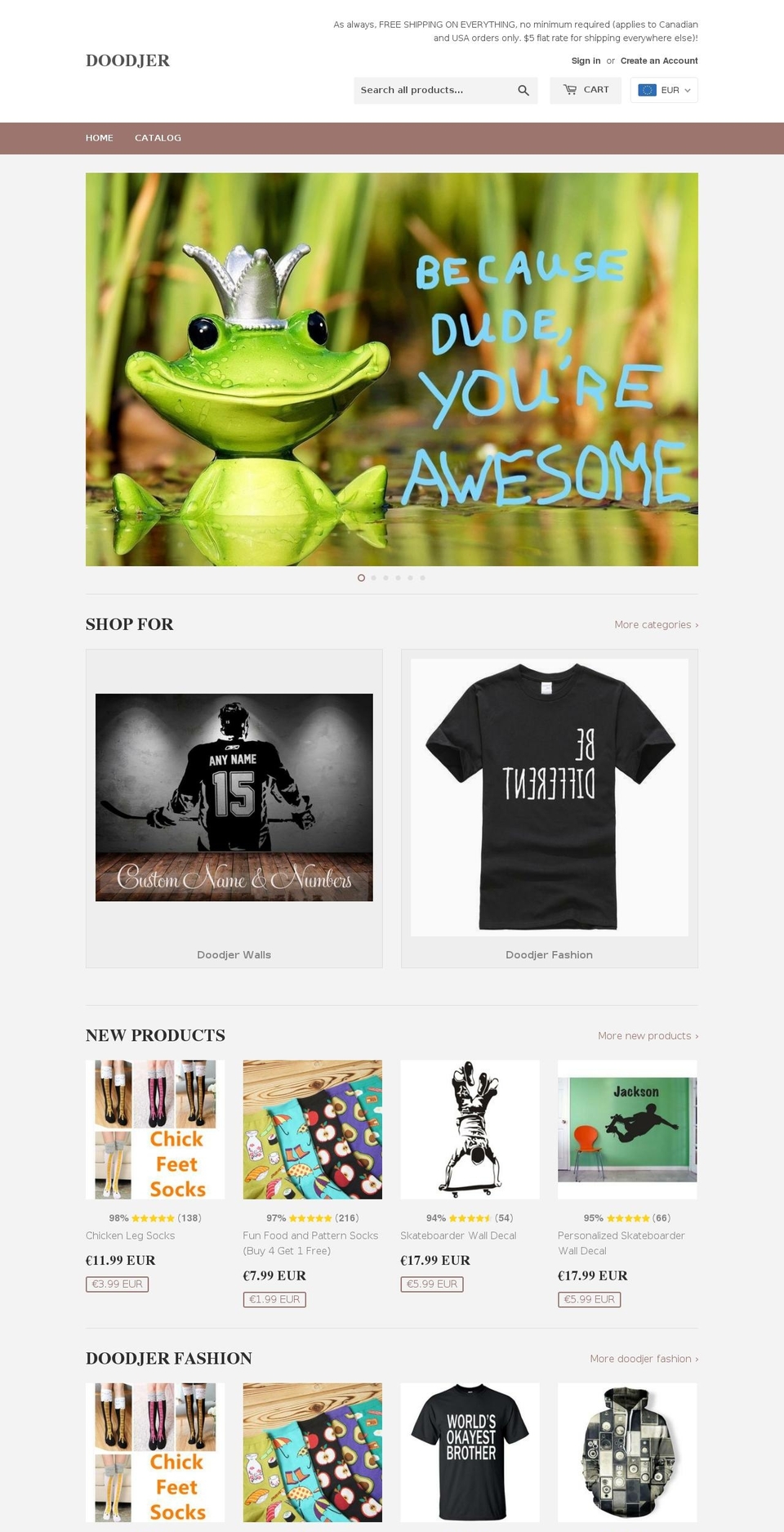 doodjer.com — Shopify storefront screenshot