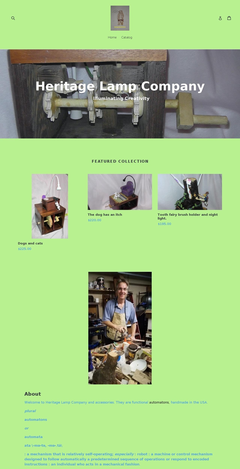 doodlelamps.com — Shopify storefront screenshot