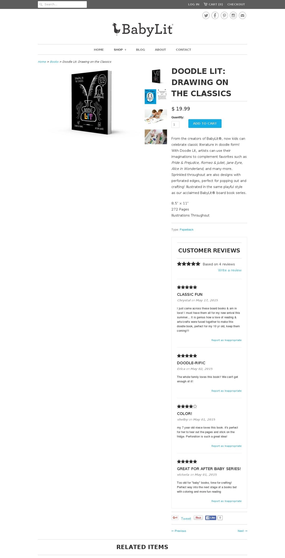 doodlelit.com shopify website screenshot