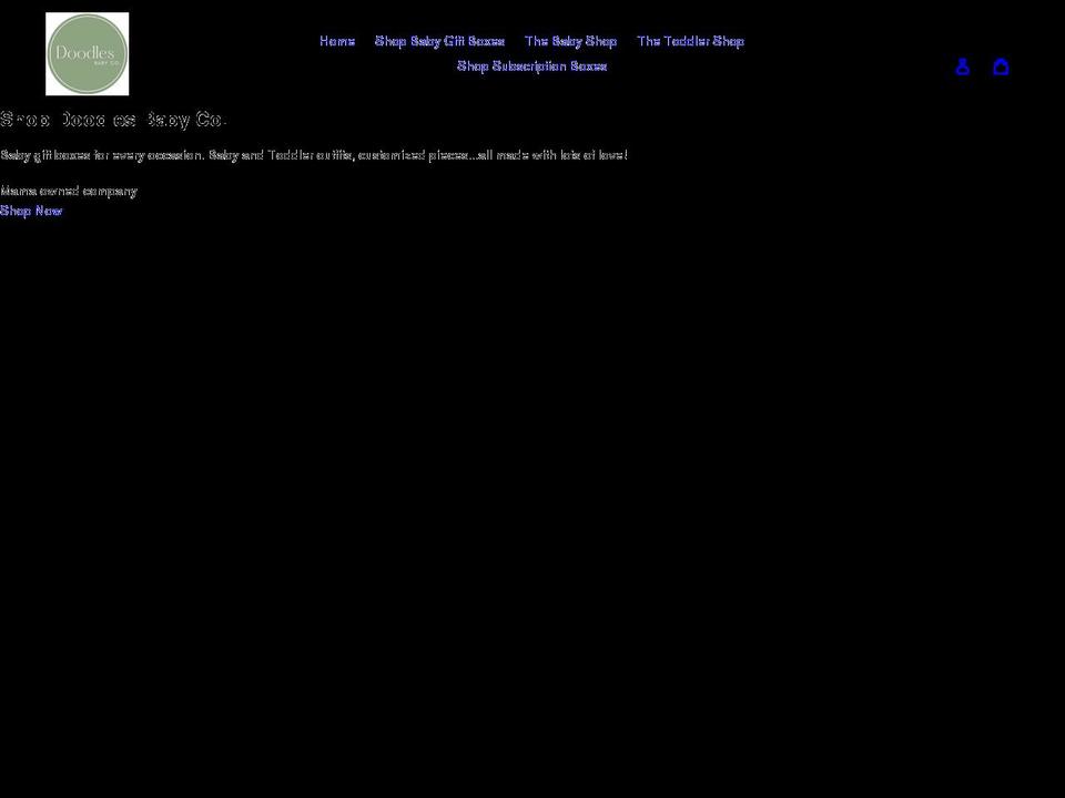 doodlesbabyco.com shopify website screenshot
