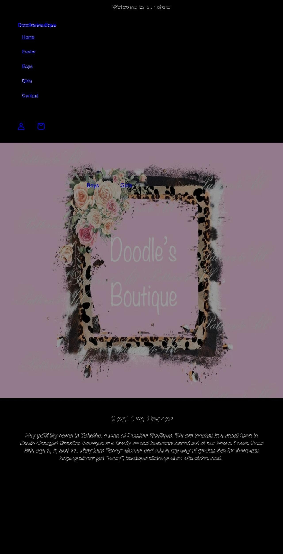 doodlesboutique.net shopify website screenshot