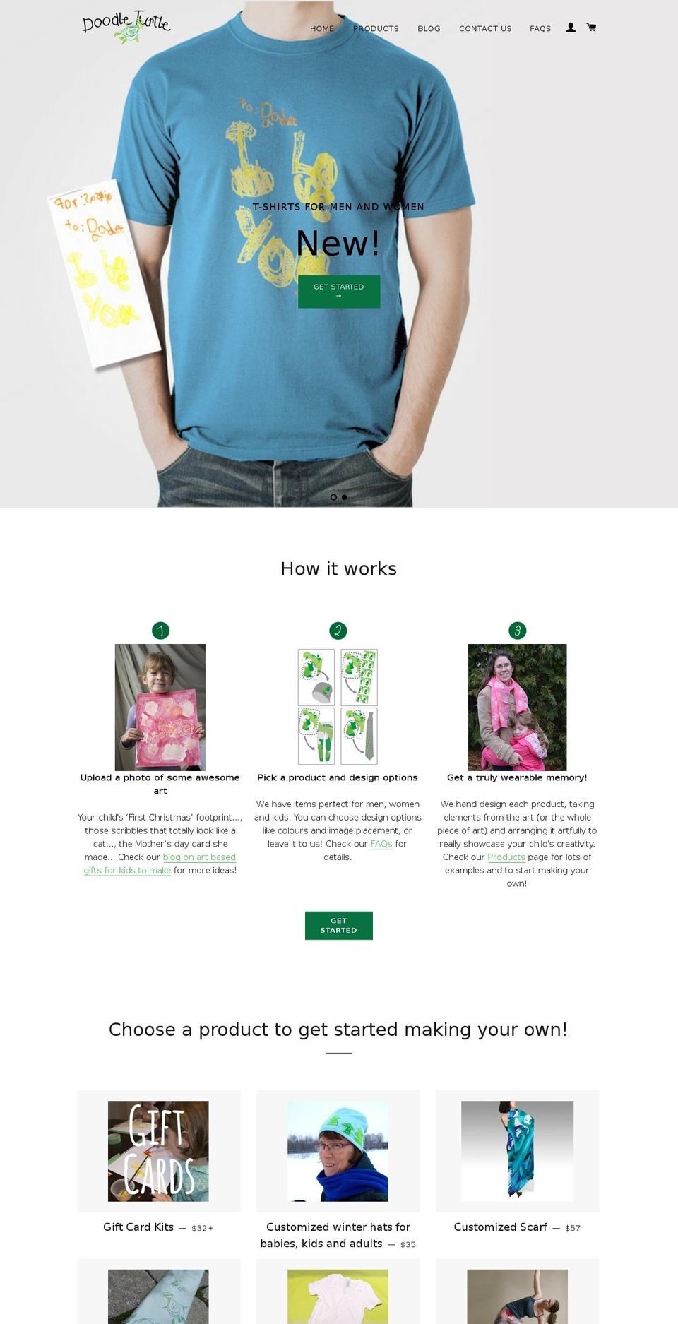 doodleturtle.com shopify website screenshot