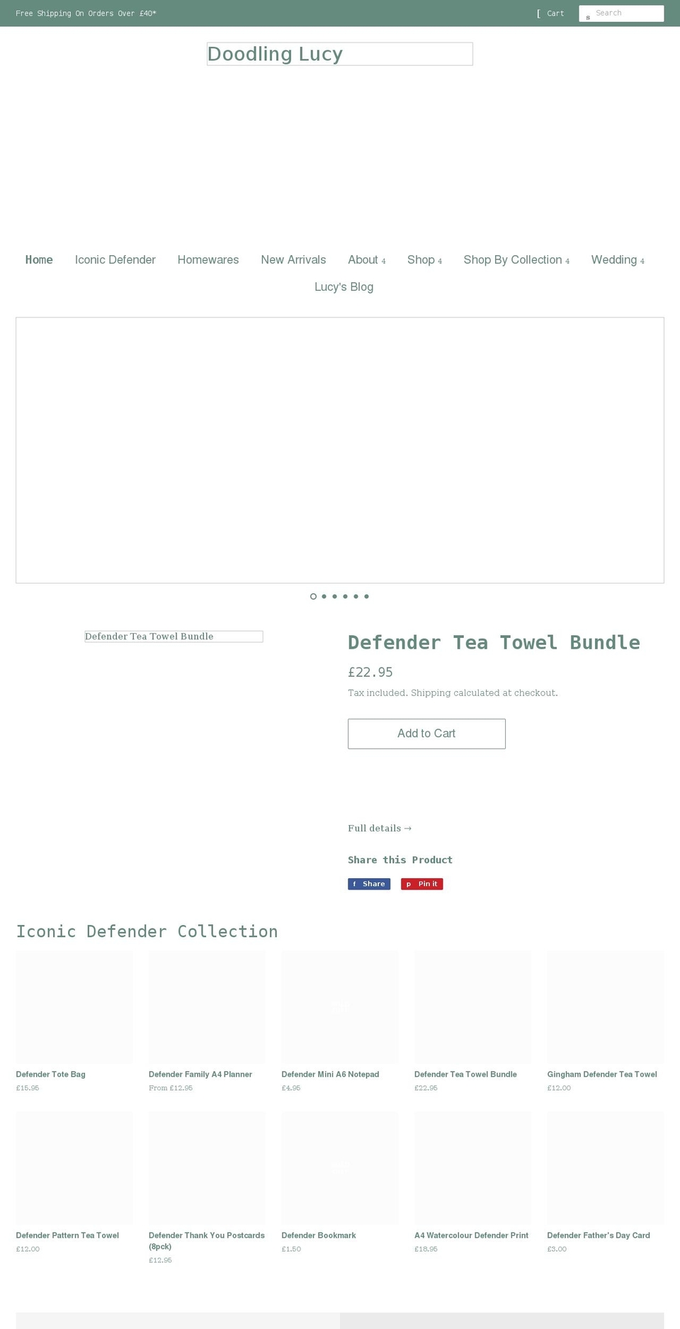 doodlinglucy.com shopify website screenshot