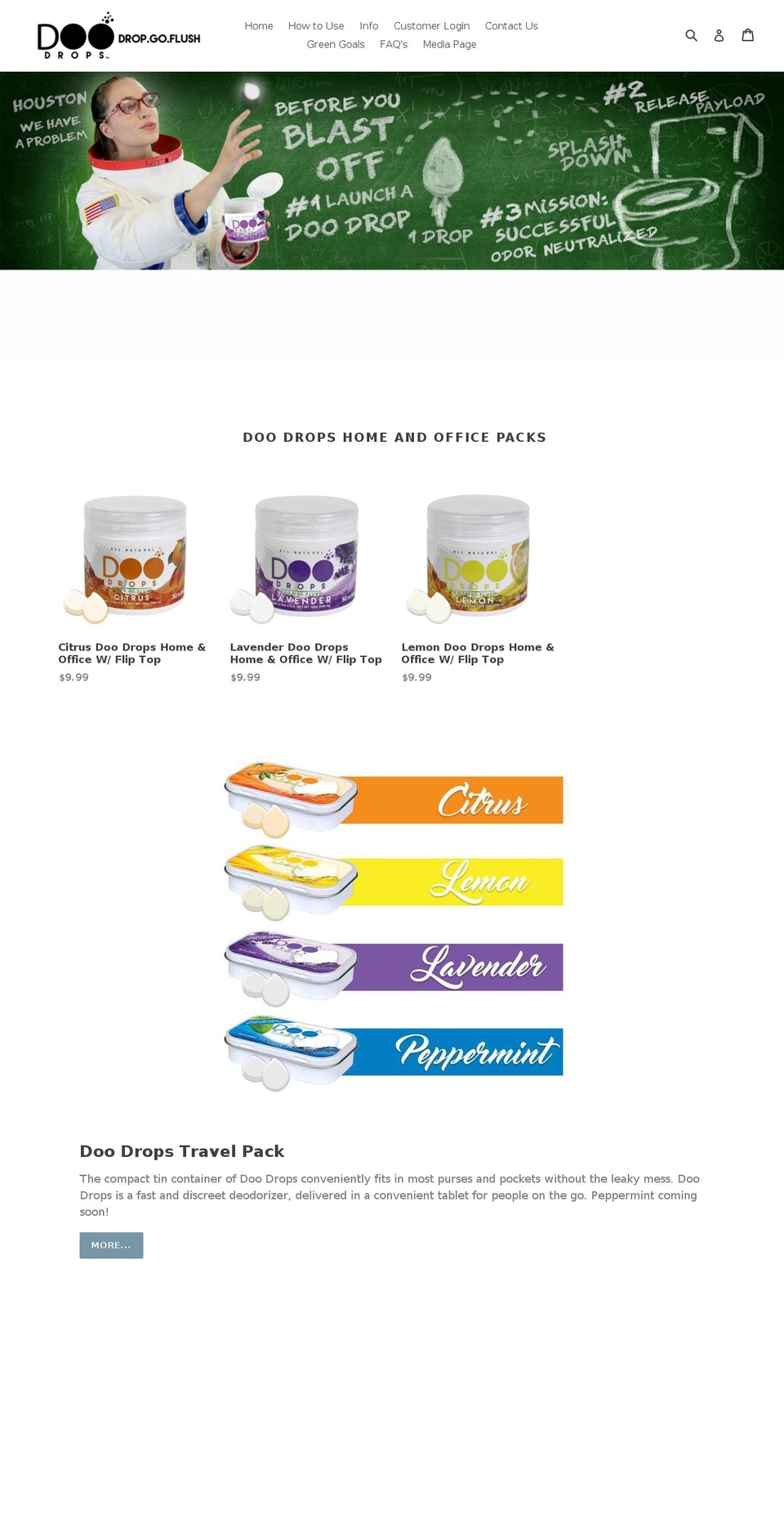 doodrops.com shopify website screenshot