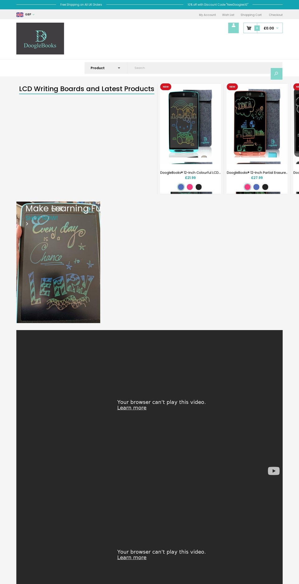 dooglebooks.com shopify website screenshot