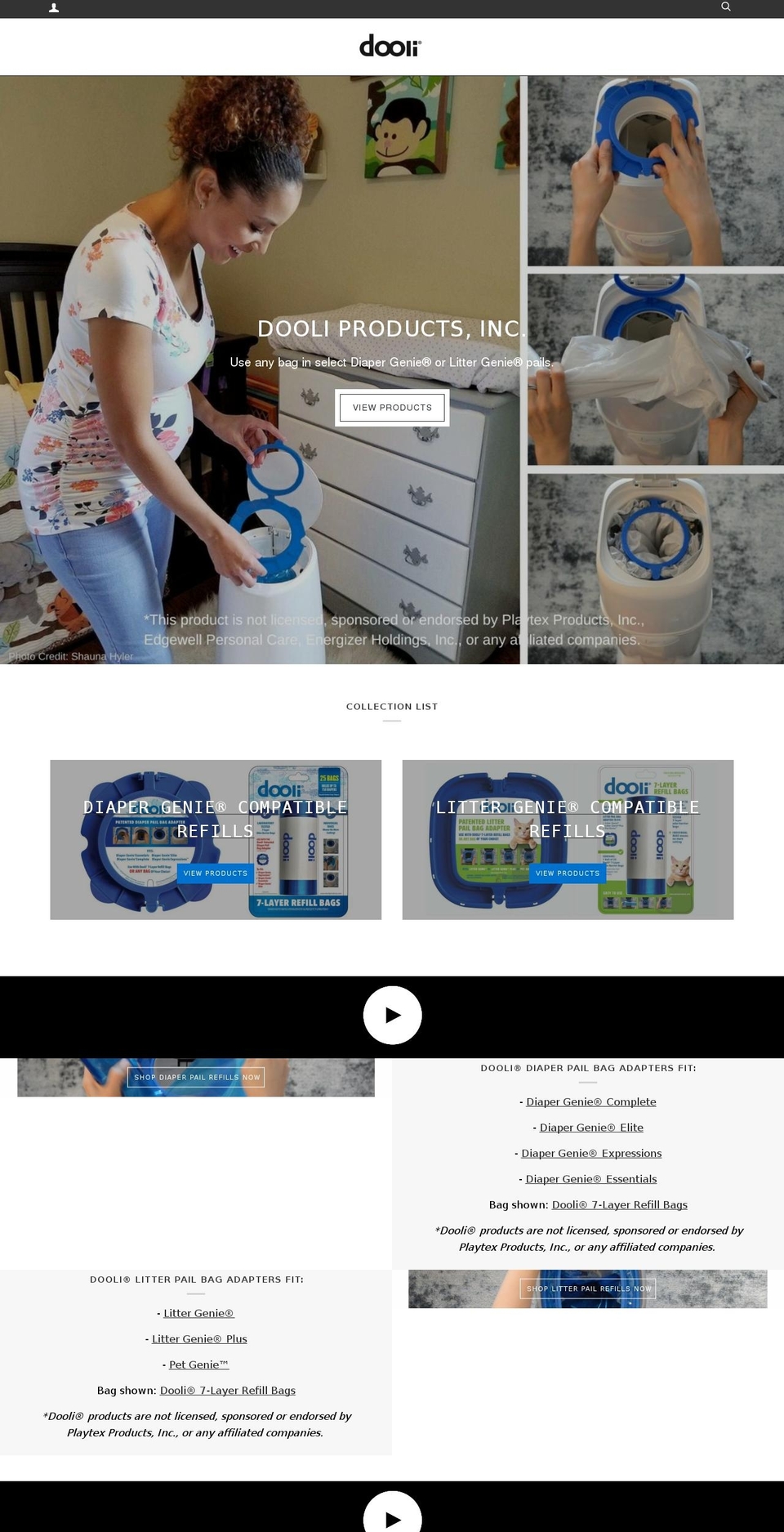 doolipail.com — Shopify storefront screenshot