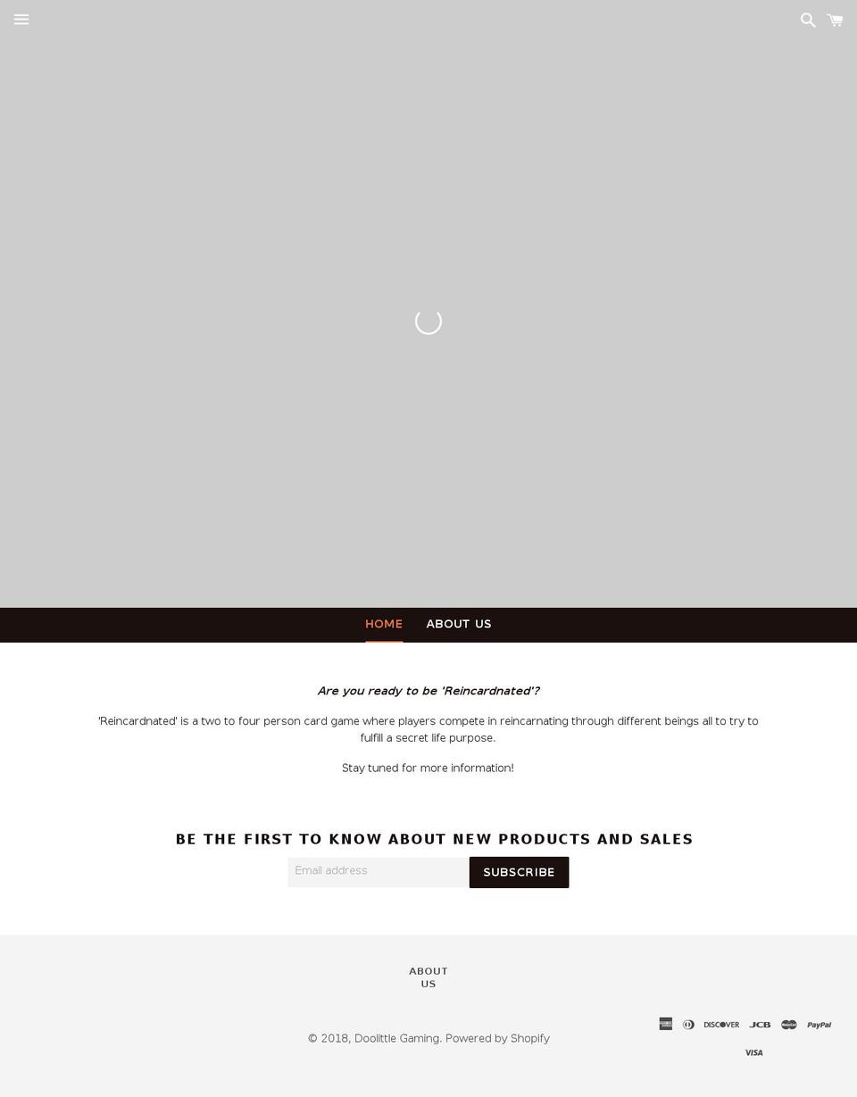 doolittlegaming.com — Shopify storefront screenshot