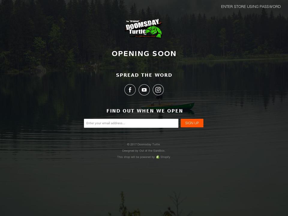 doomsdayturtle.com shopify website screenshot