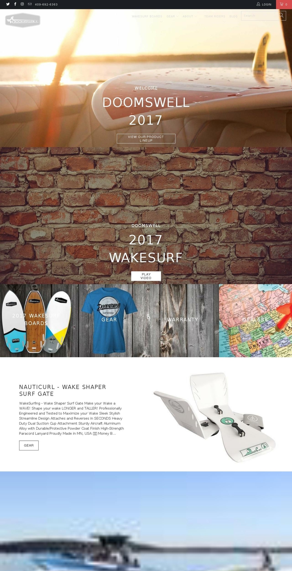 doomswell.com shopify website screenshot