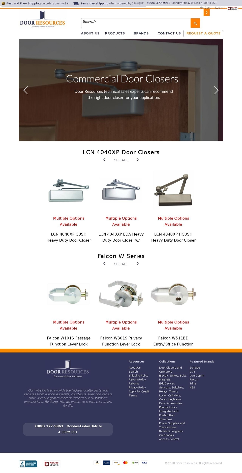 Door Resources (MHT Dev - 14.05) Shopify theme site example dooresources.com