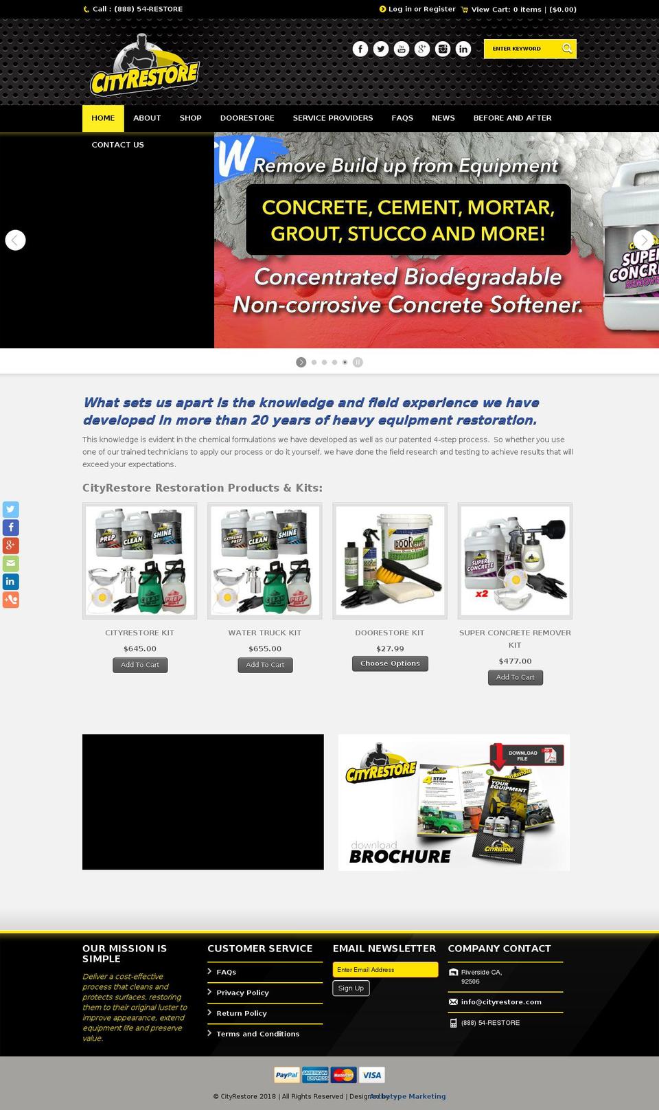 CityRestore D1 Shopify theme site example doorestore.com