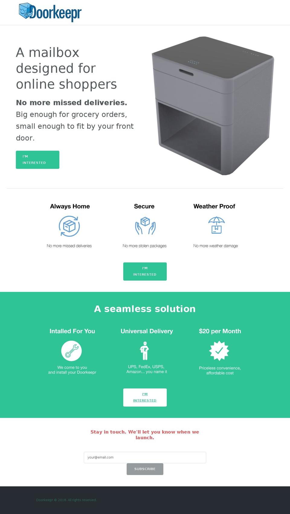 doorkeepr.com — Shopify storefront screenshot