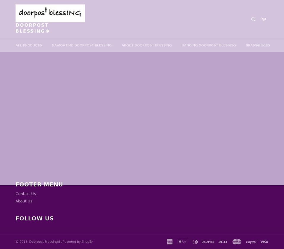 doorpostblessings.com — Shopify storefront screenshot