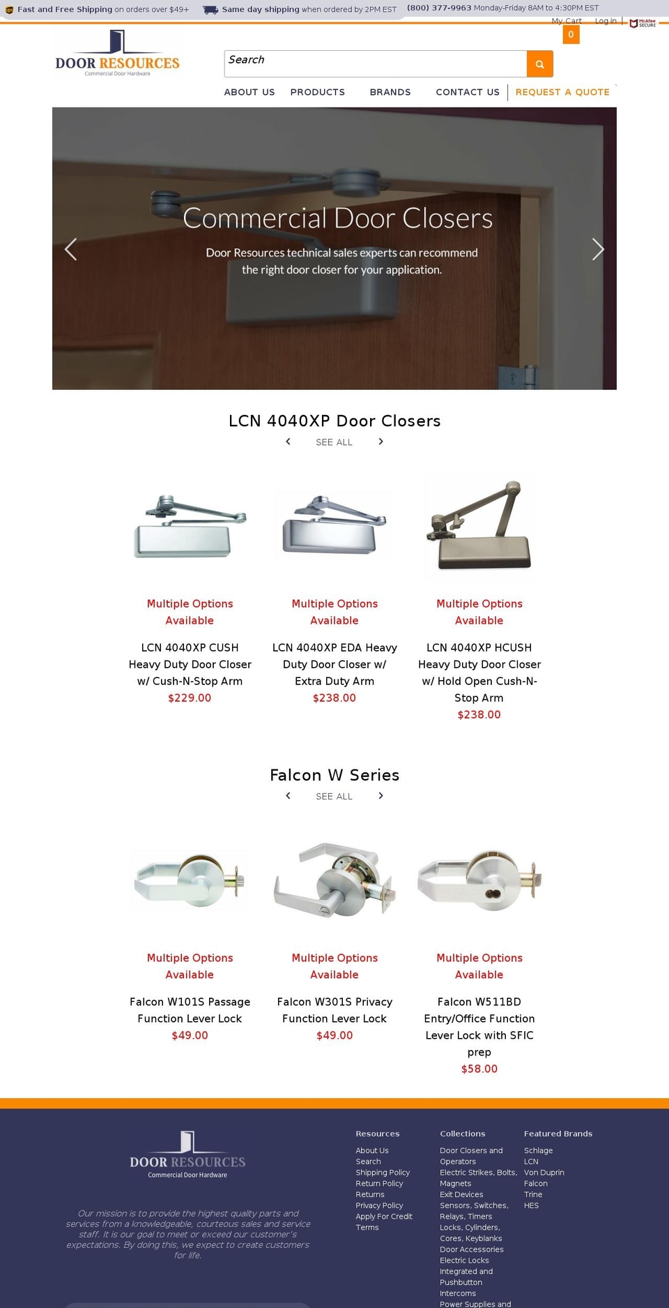 Door Resources (MHT Dev - 14.05) Shopify theme site example doorresource.com