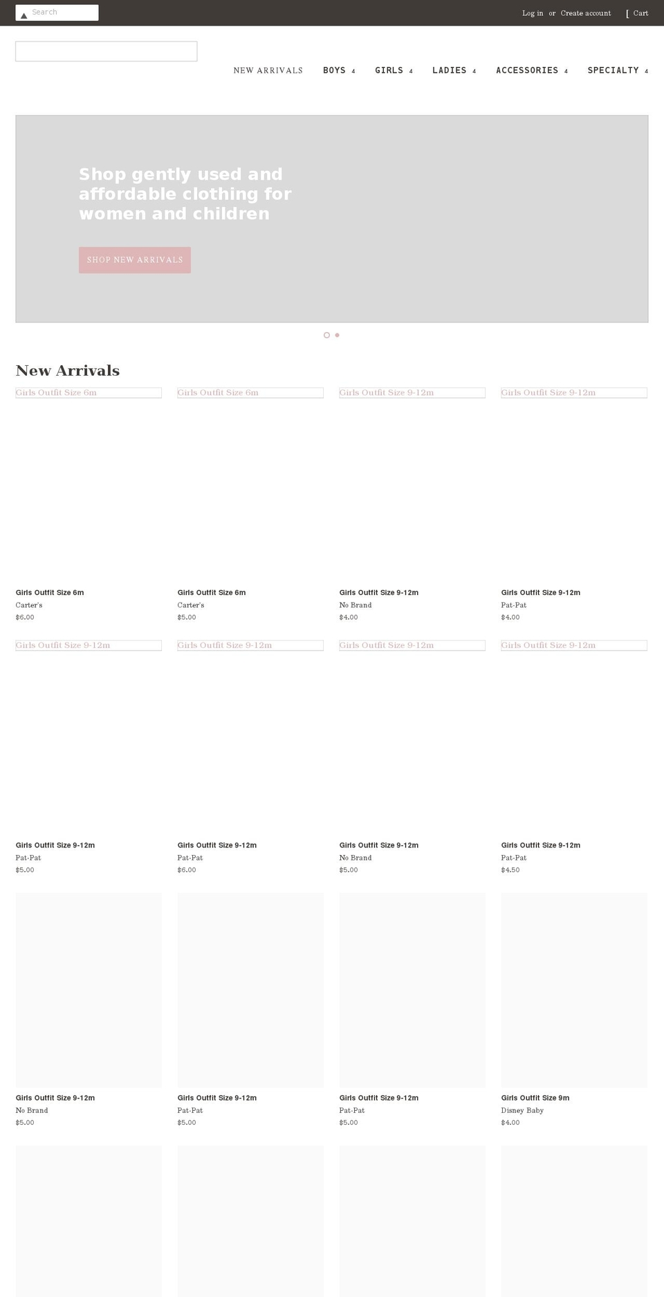 doorstepconsignment.com shopify website screenshot