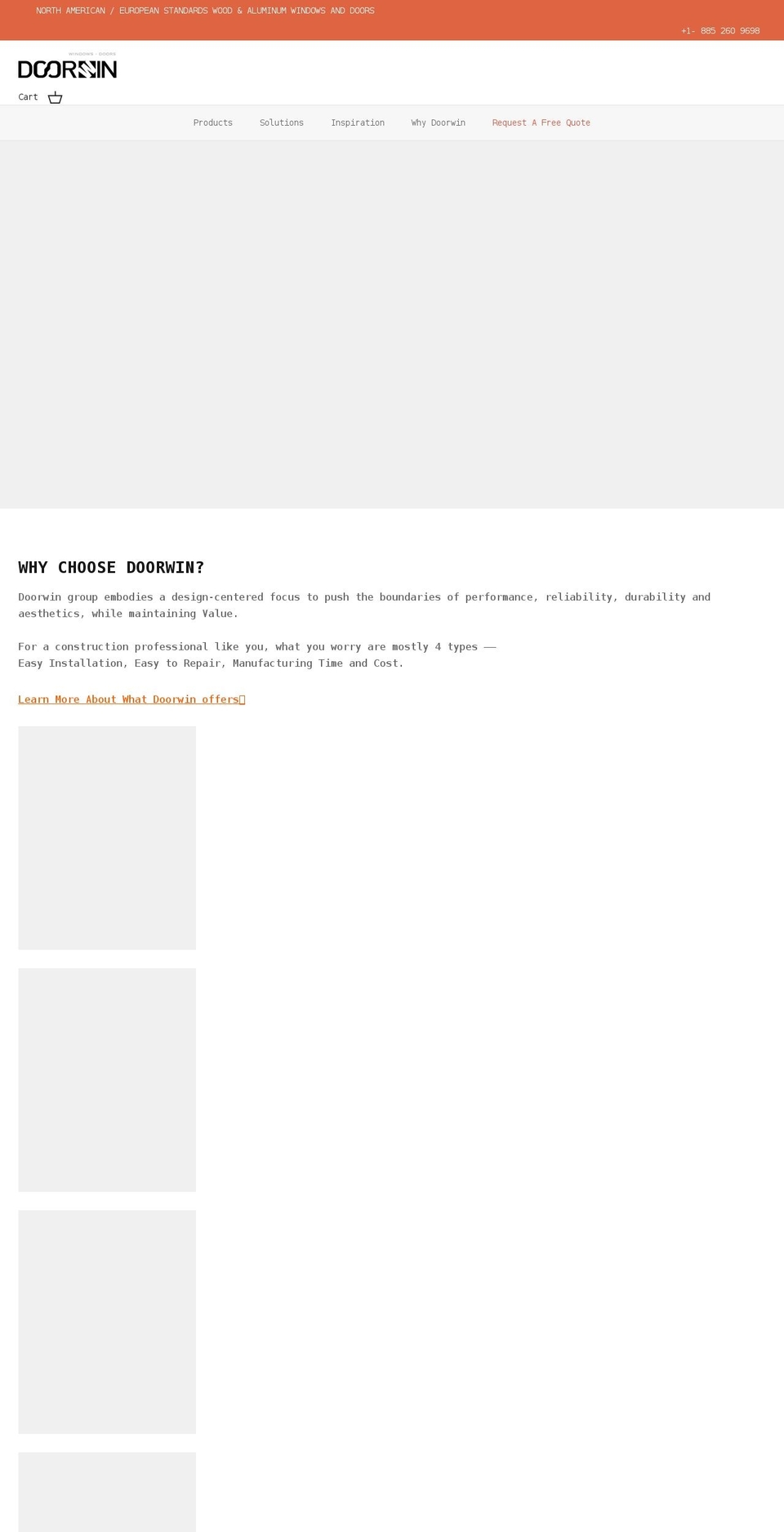 doorwingroup.com shopify website screenshot