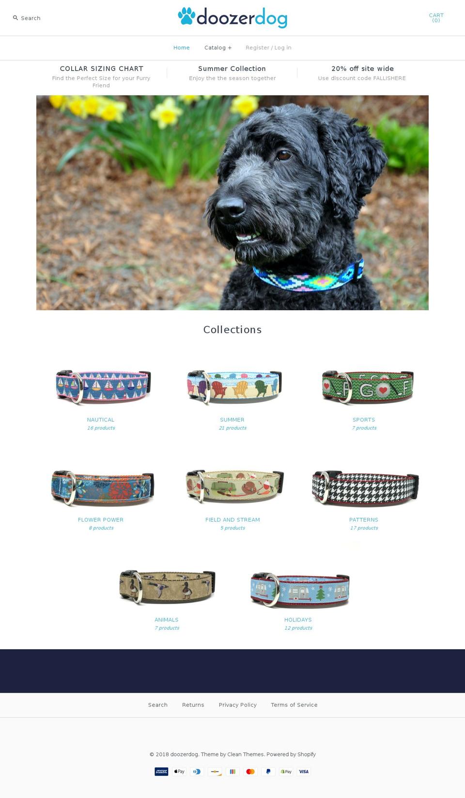 doozerdogs.com — Shopify storefront screenshot