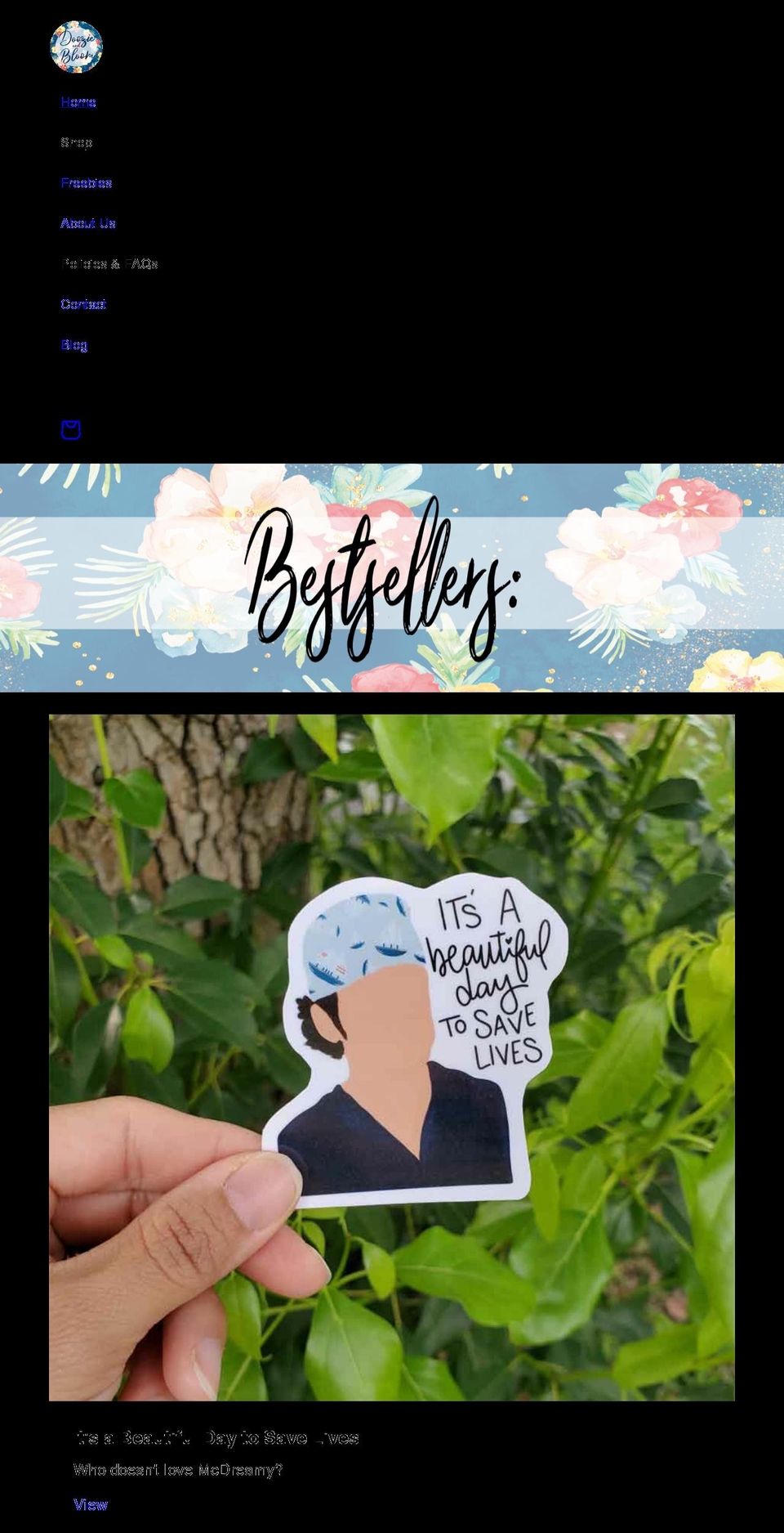 doozieandbloom.com shopify website screenshot