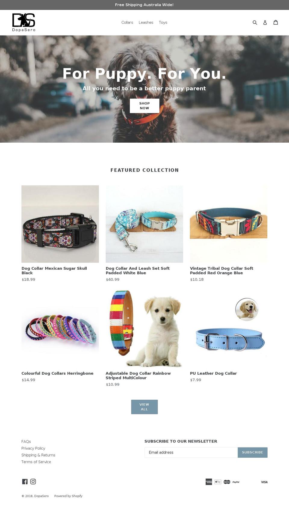 dopasero.com — Shopify storefront screenshot