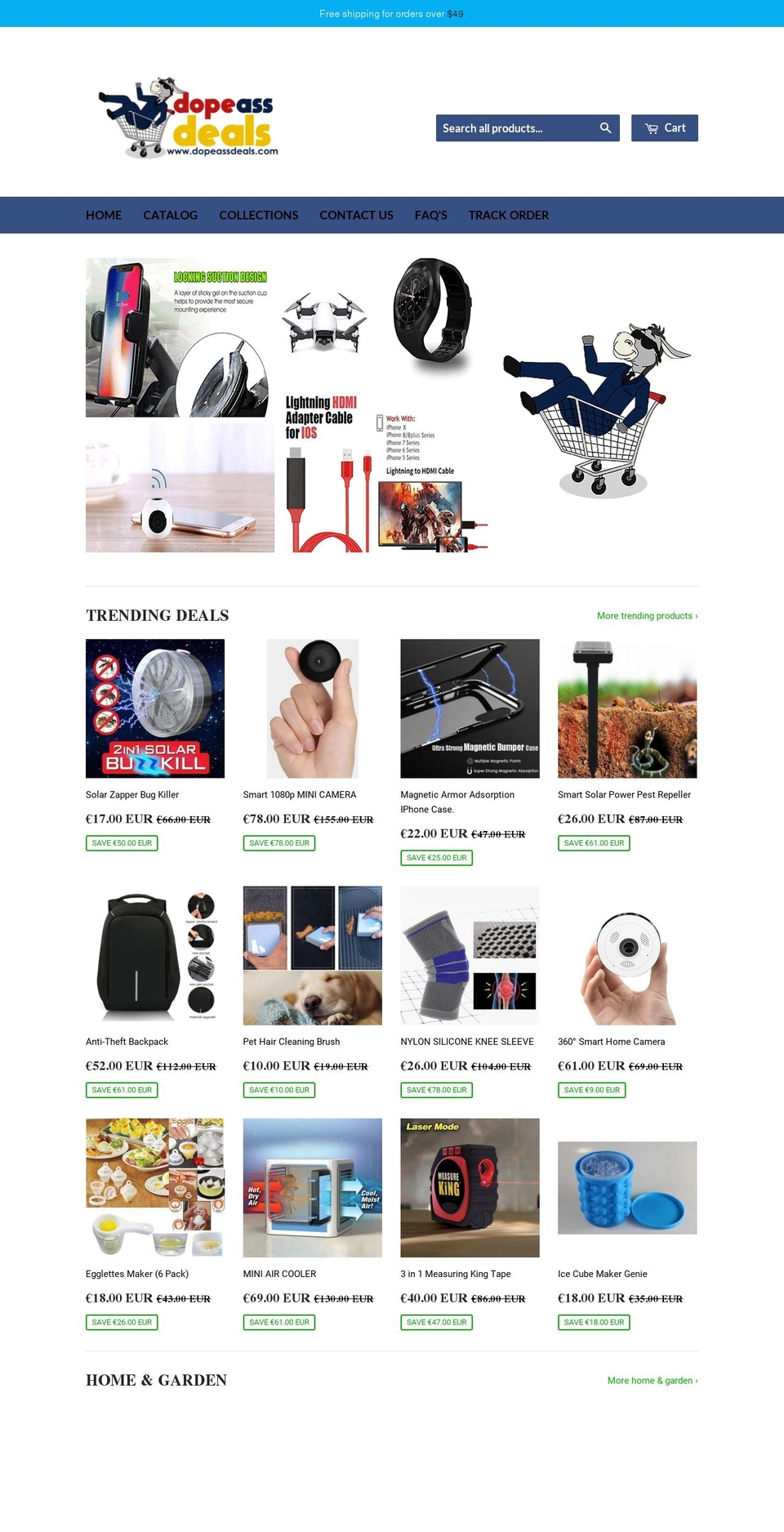 dopeassdeals.com shopify website screenshot