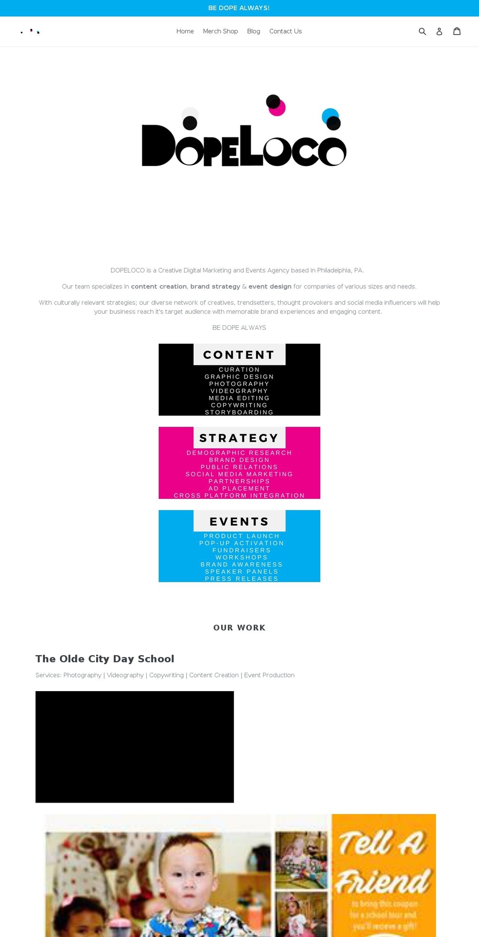 dopeloco.com — Shopify storefront screenshot