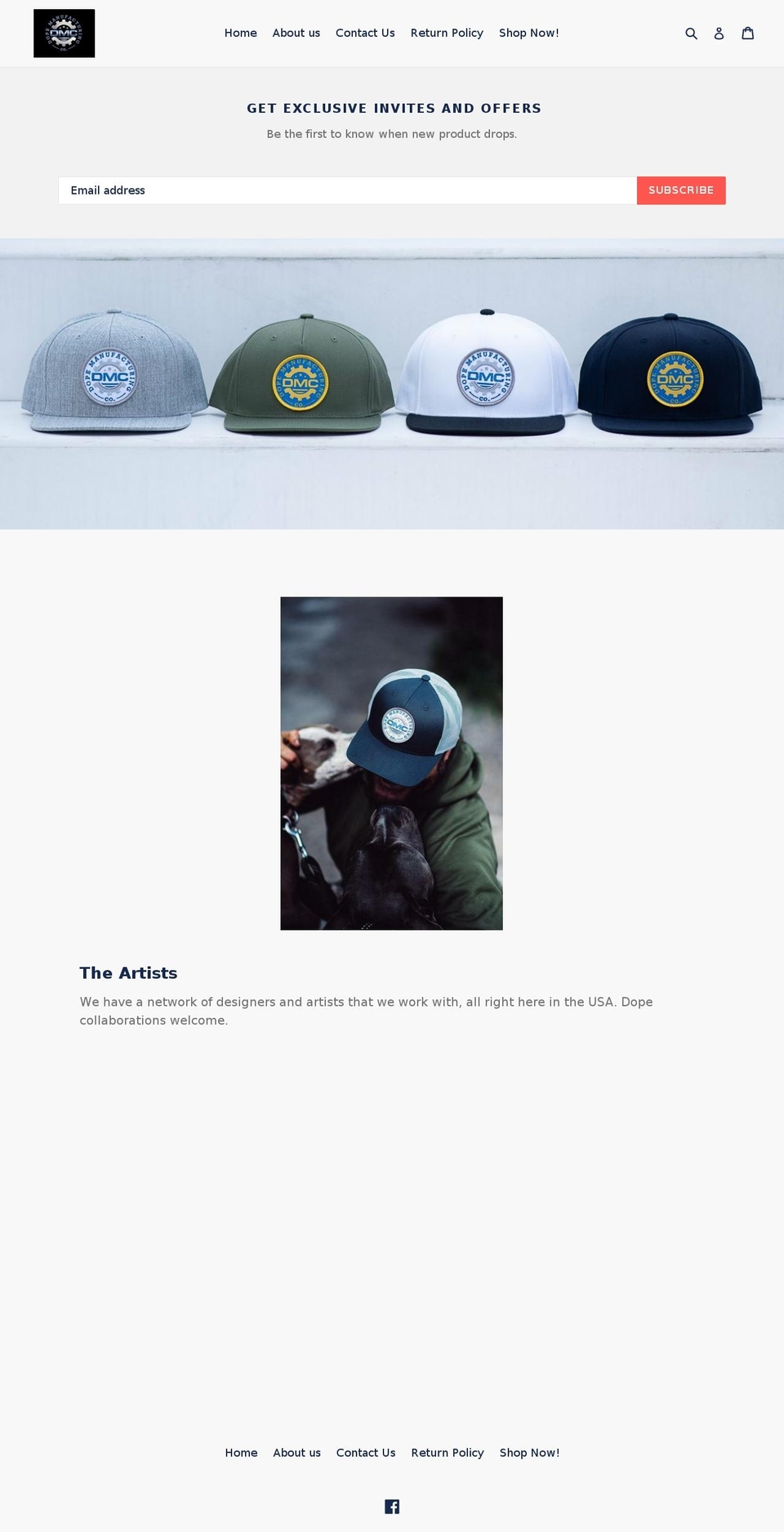 dopemfg.com — Shopify storefront screenshot