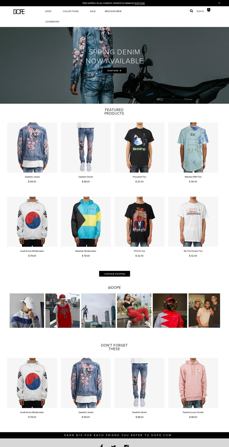 Current DOPE Theme Shopify theme site example dopemia.com