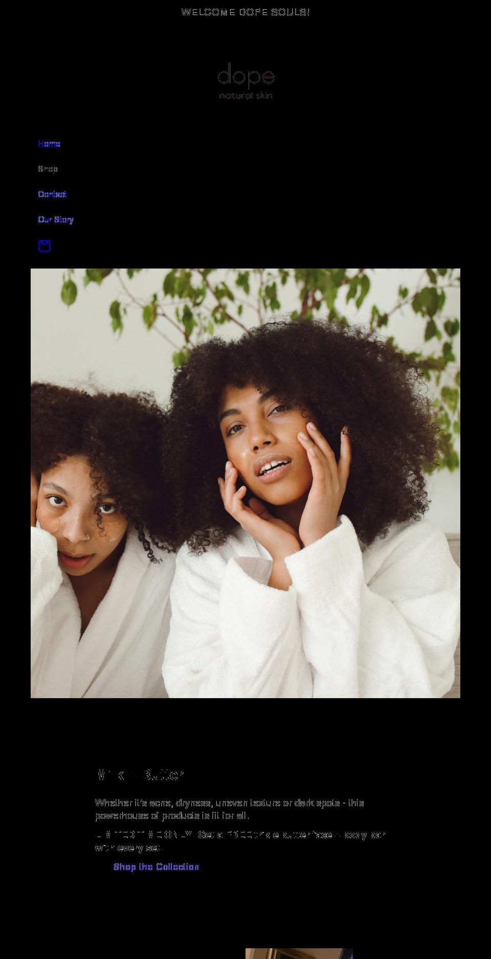 dopenaturalskin.com shopify website screenshot