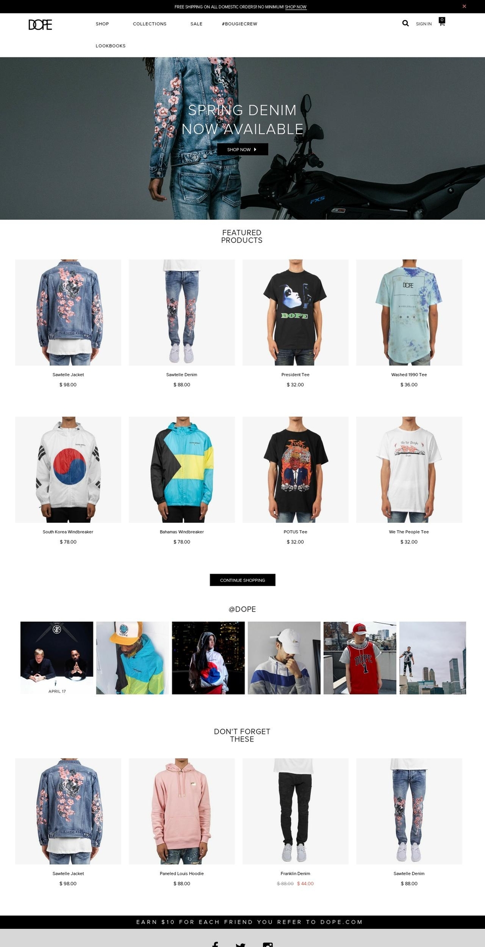 Current DOPE Theme Shopify theme site example dopenewyork.com