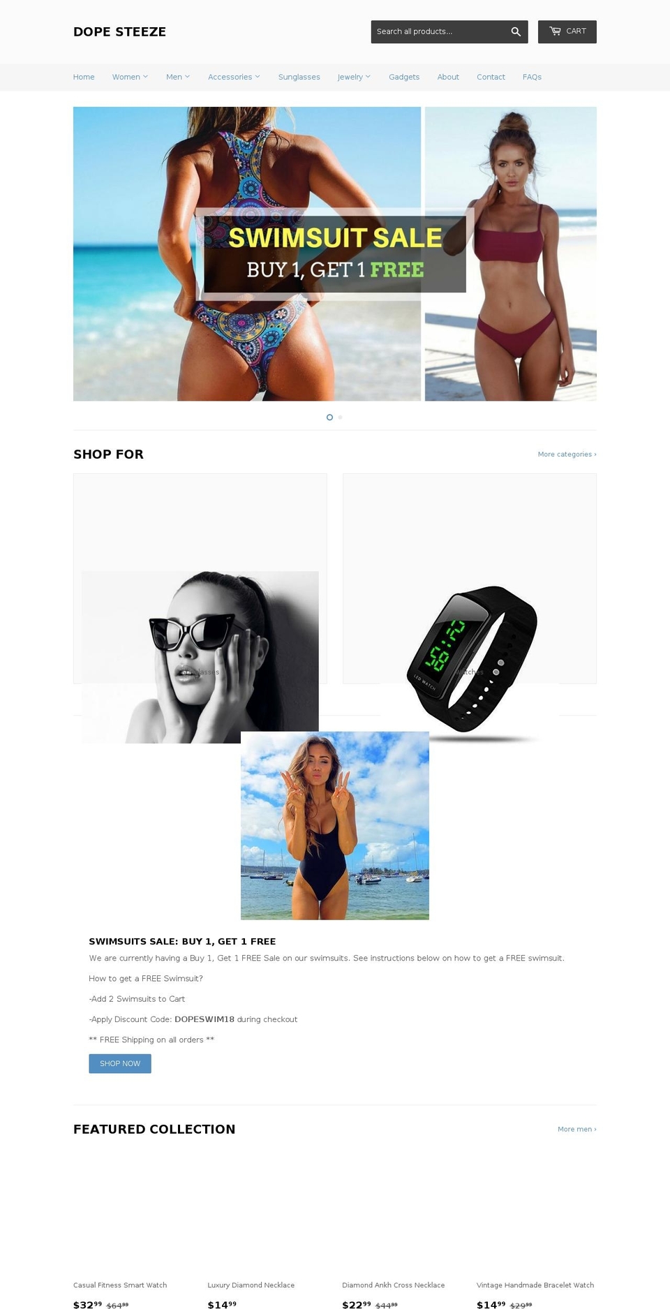 dopesteeze.com — Shopify storefront screenshot