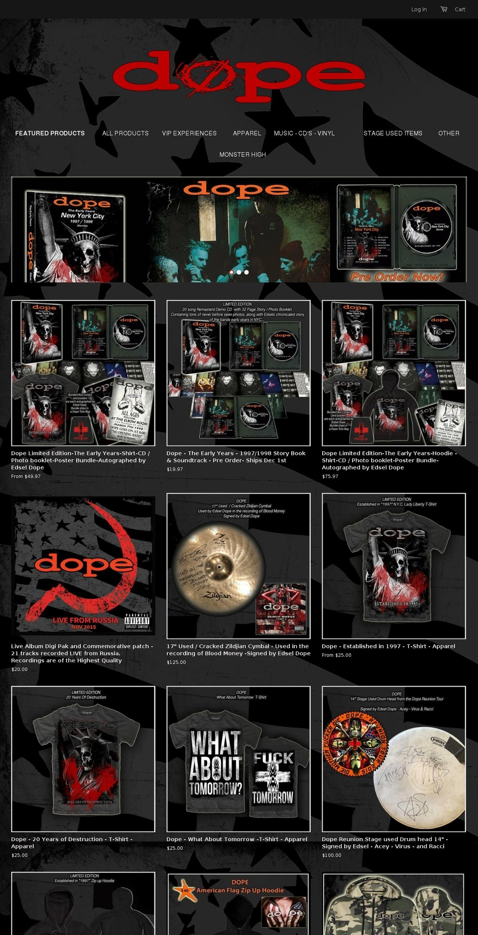 dopetheband.com shopify website screenshot