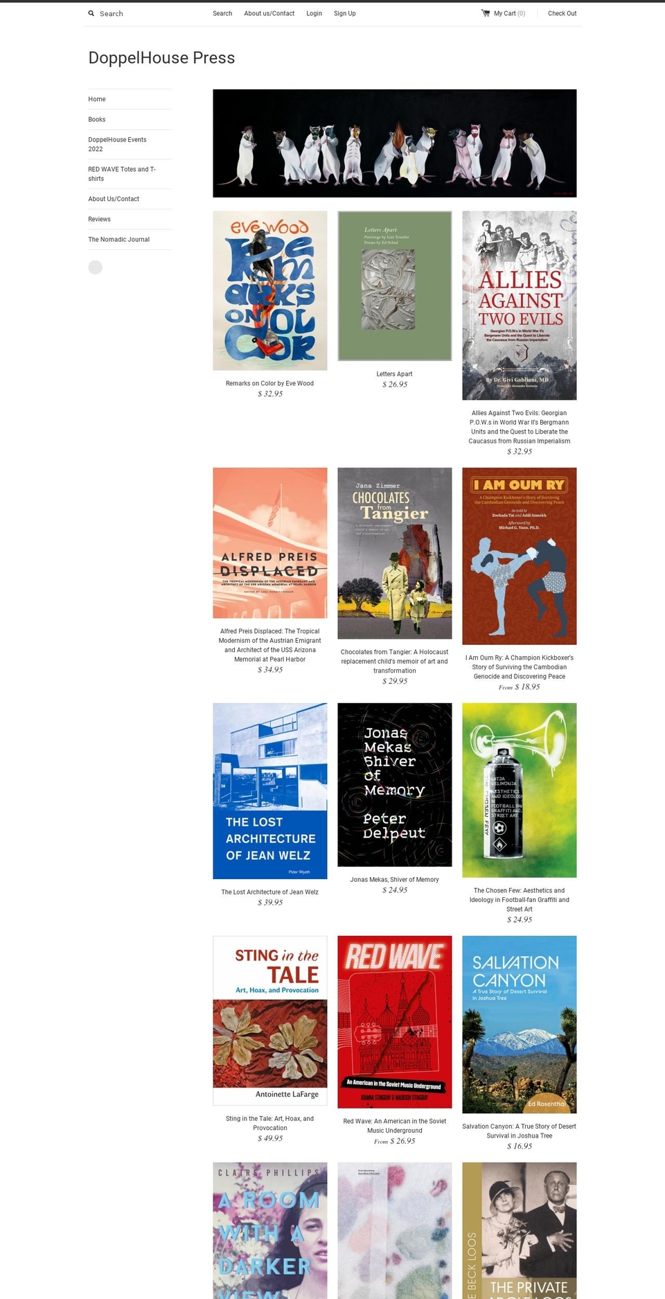 doppelhousepress.myshopify.com shopify website screenshot