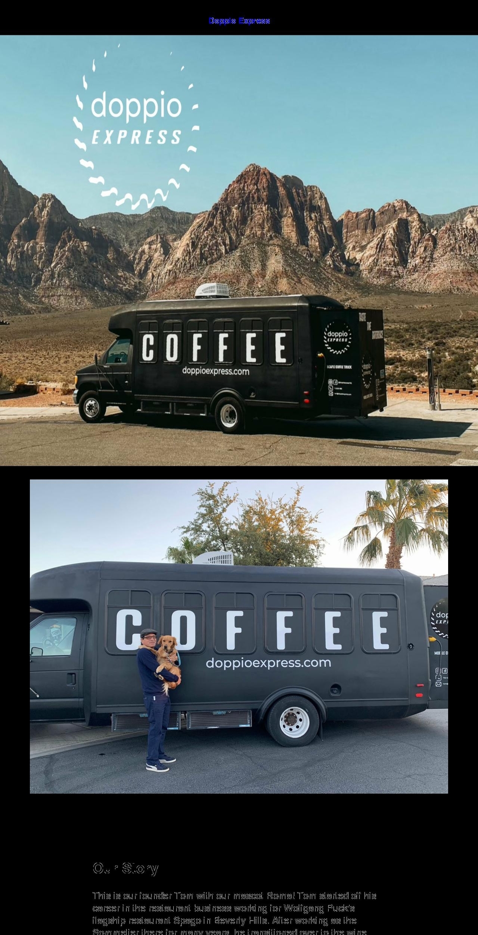 doppioexpress.com shopify website screenshot