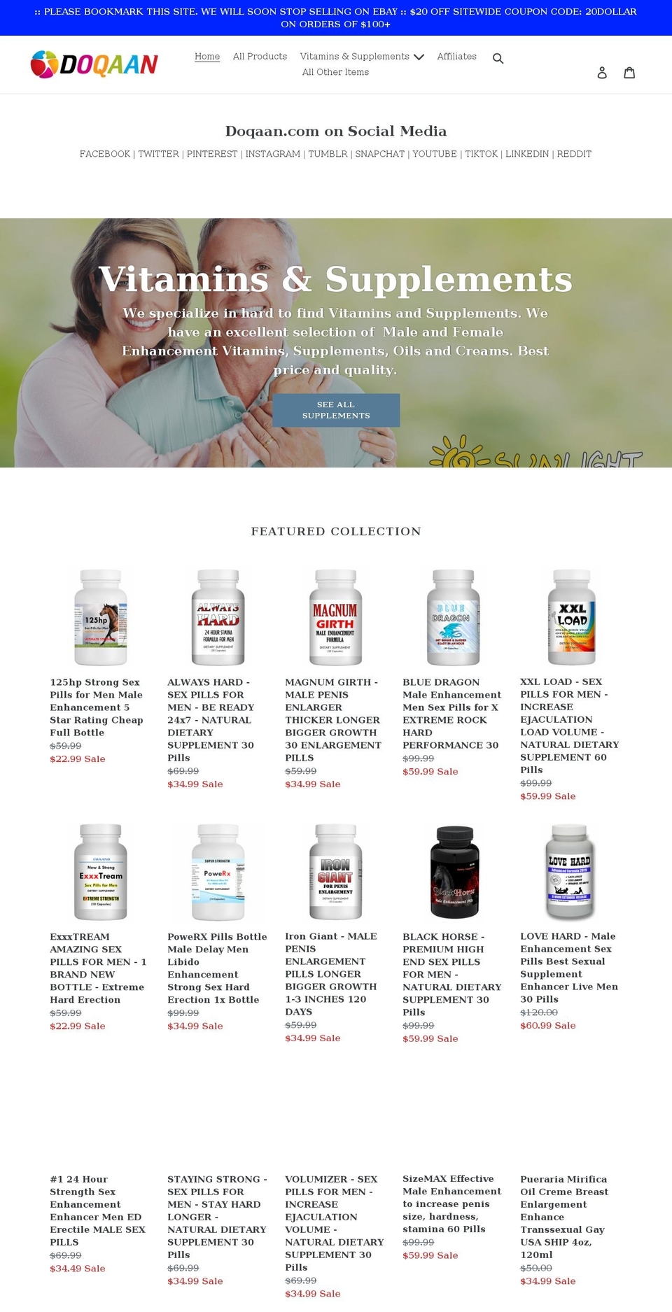 doqaan.com shopify website screenshot
