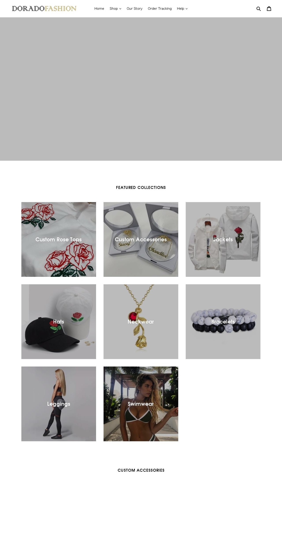 DORADO  CUSTOM THEME Shopify theme site example doradofashion.com