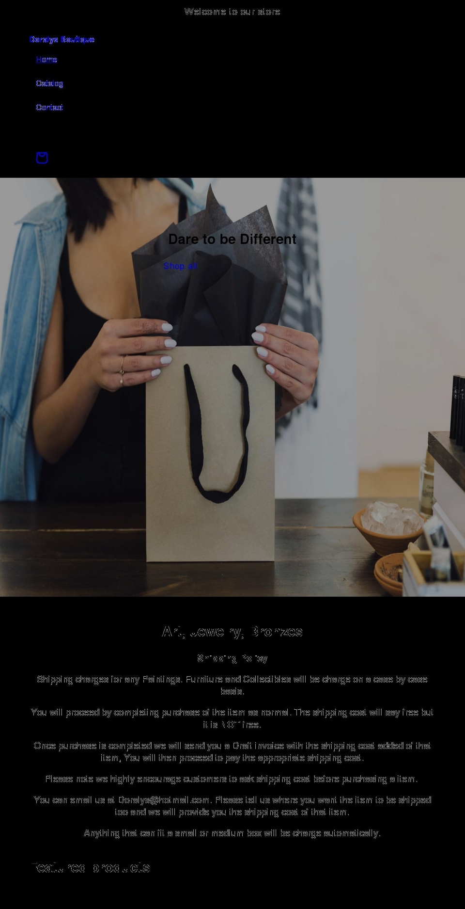 doralys.com shopify website screenshot