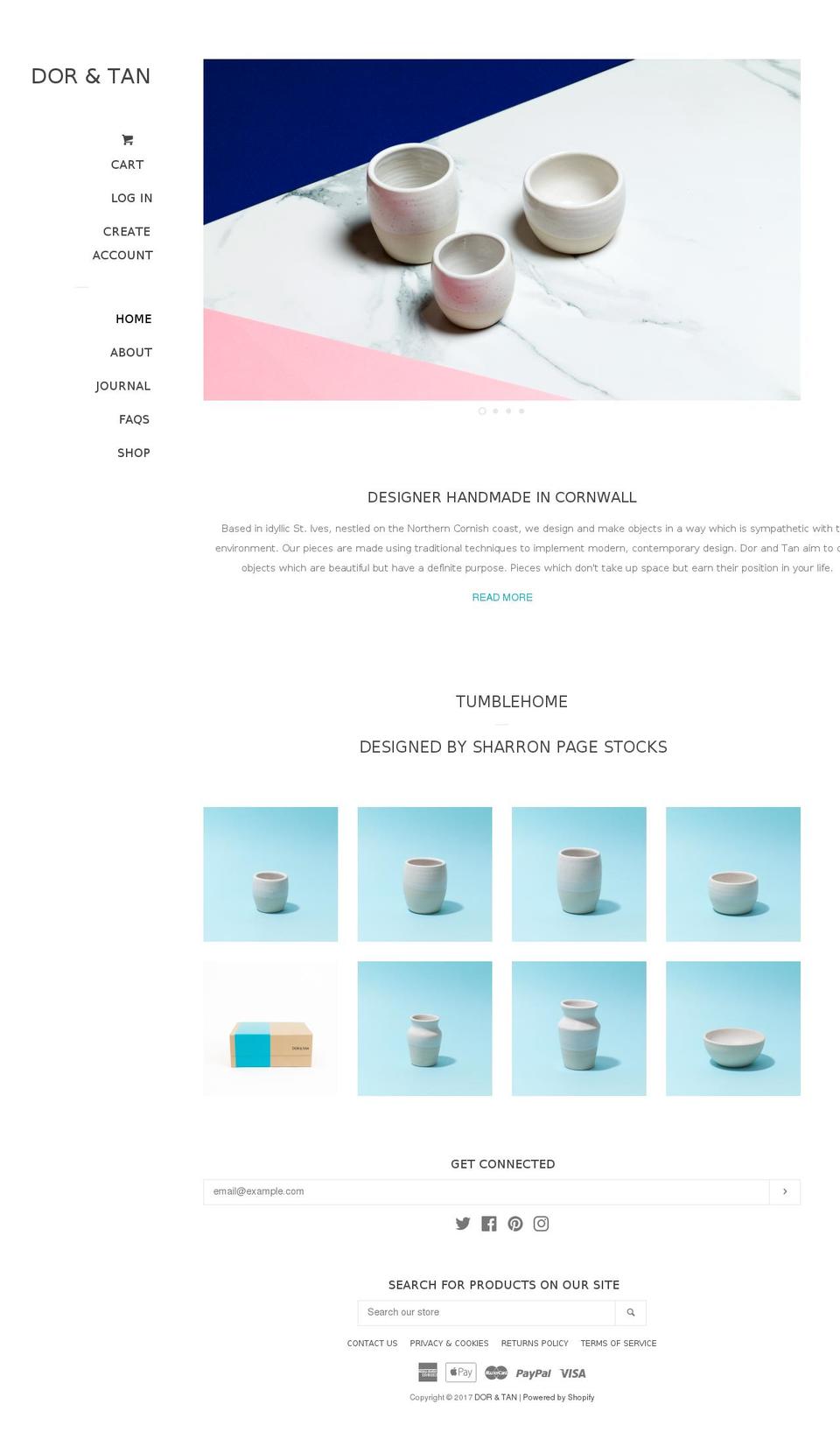 dorandtan.com shopify website screenshot