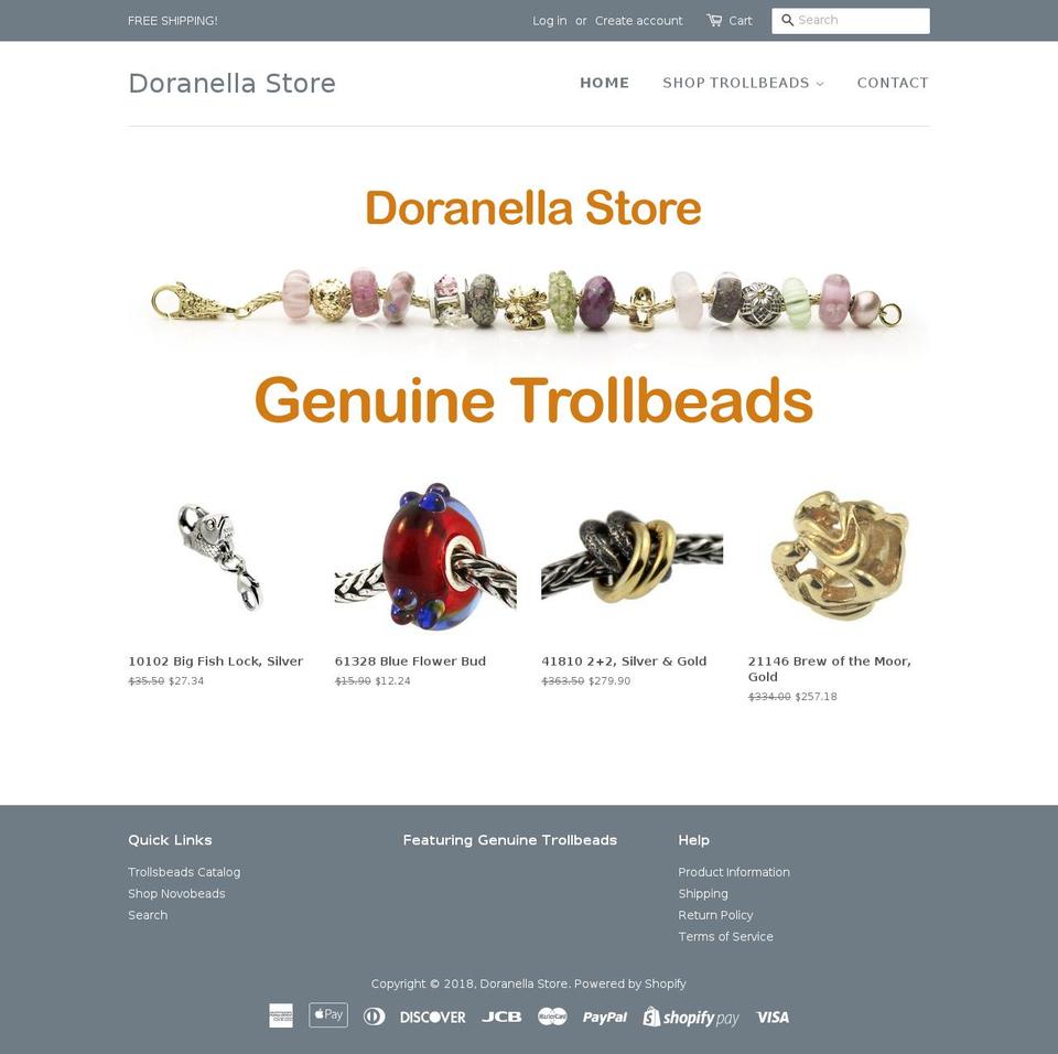 doranella.com shopify website screenshot