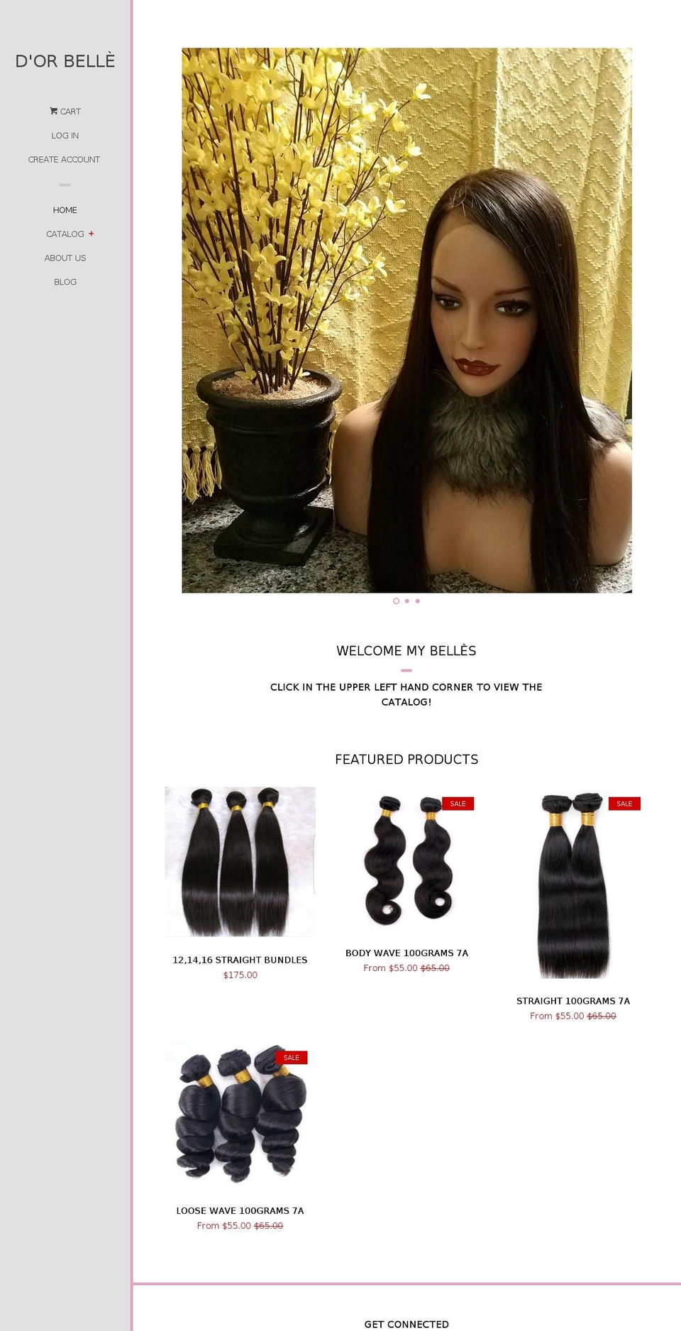 dorbelle.com shopify website screenshot