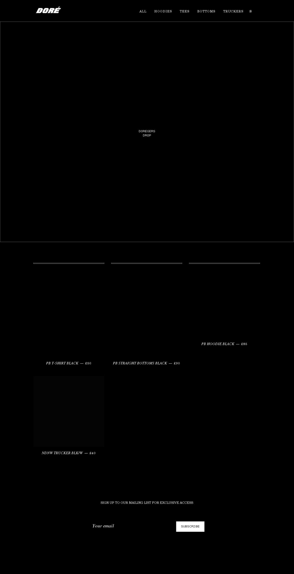 dore-studios.com shopify website screenshot
