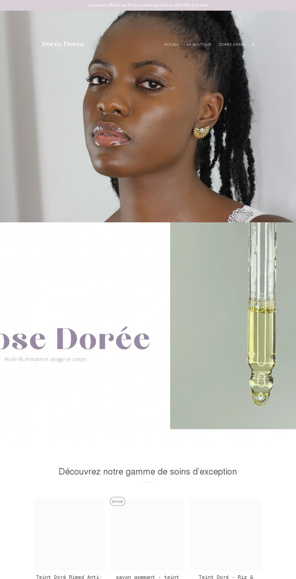 doreedoree.com shopify website screenshot