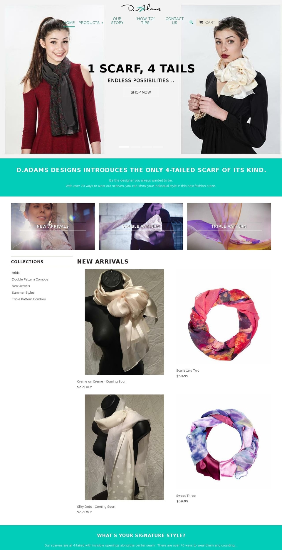 doreenadams.com — Shopify storefront screenshot