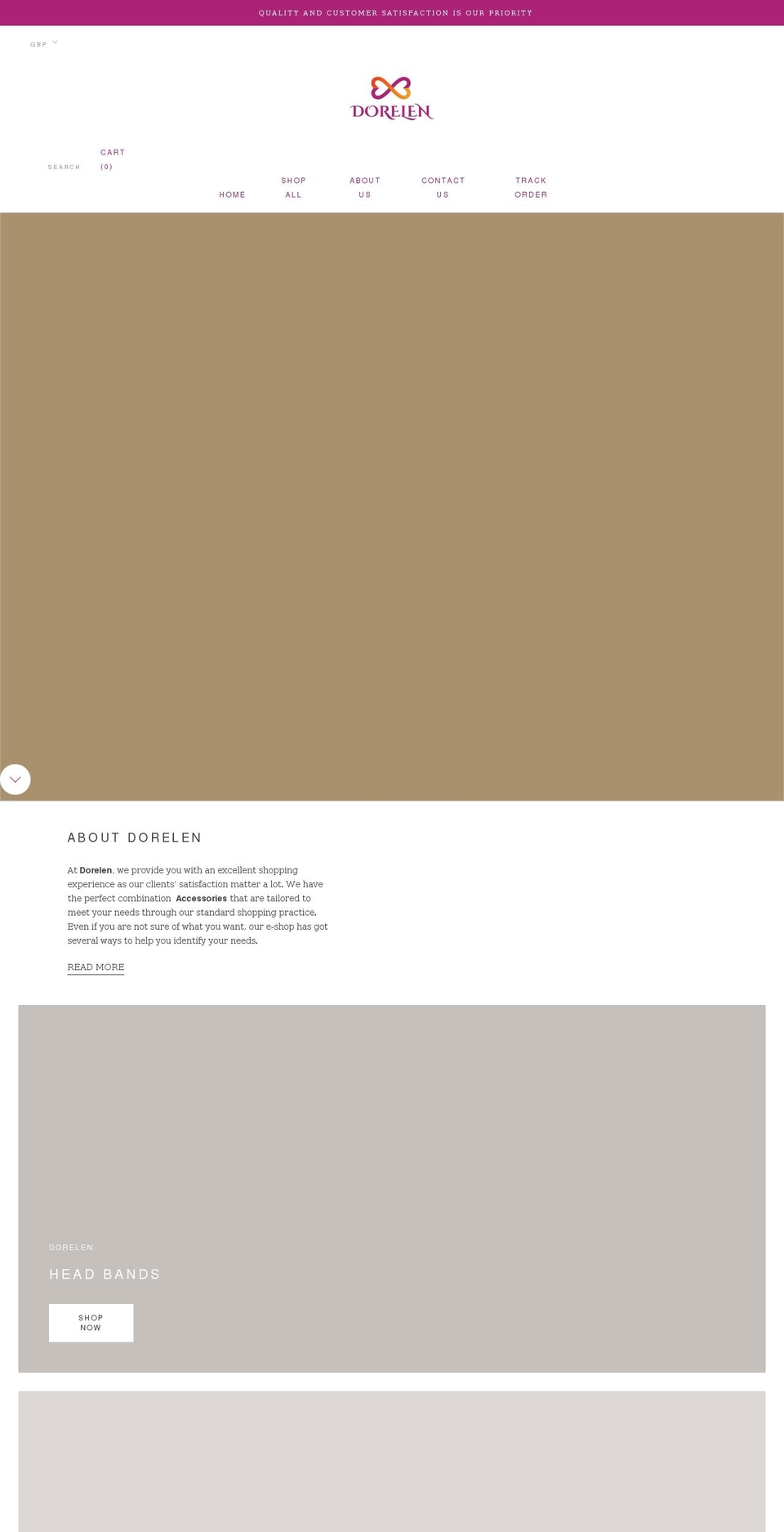 dorelen.com shopify website screenshot