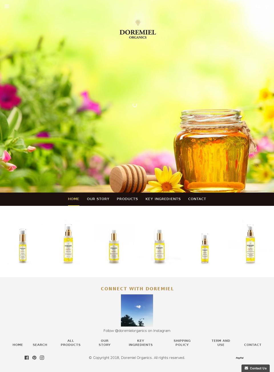 doremiel.com shopify website screenshot