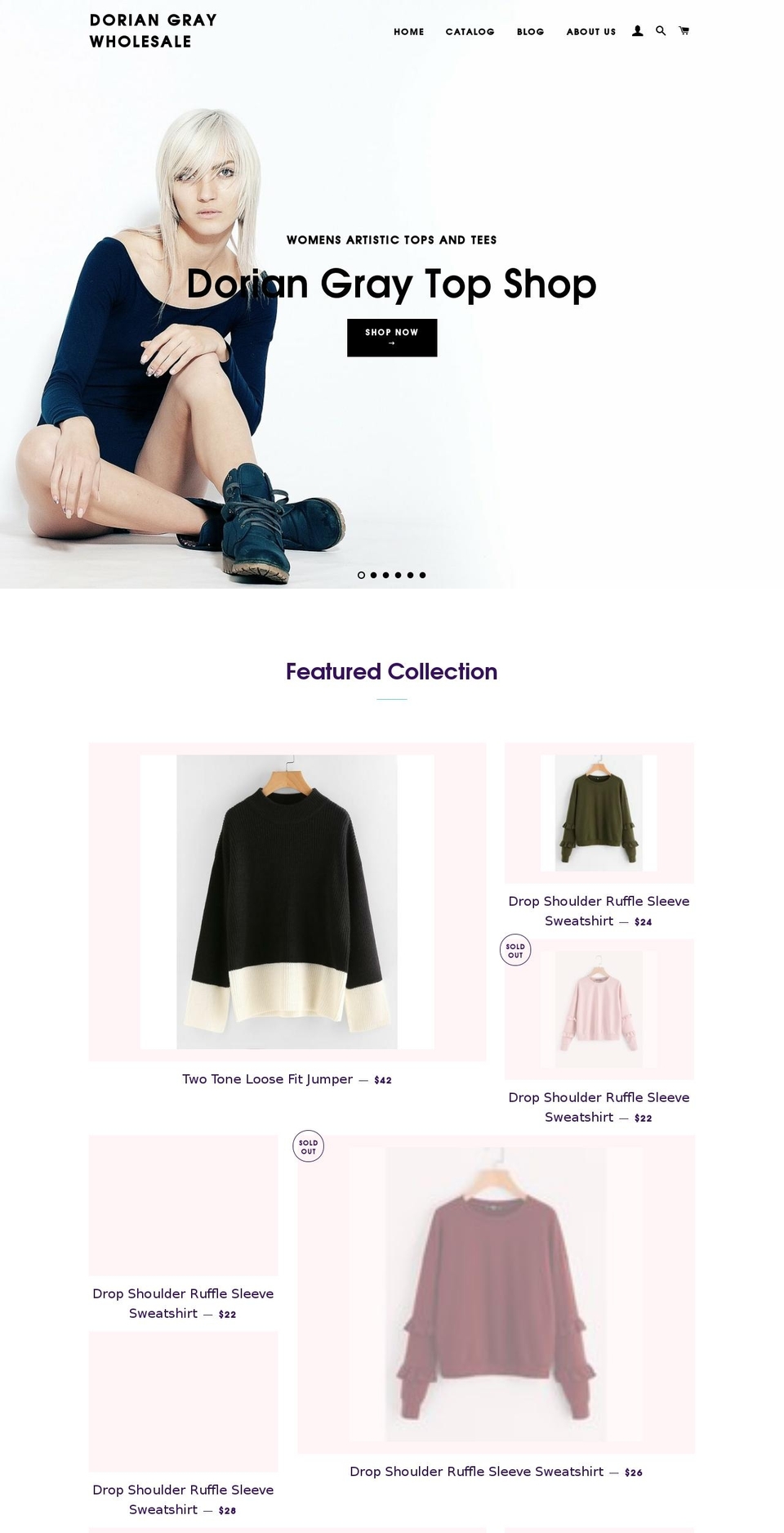 doriangraywholesale.com — Shopify storefront screenshot