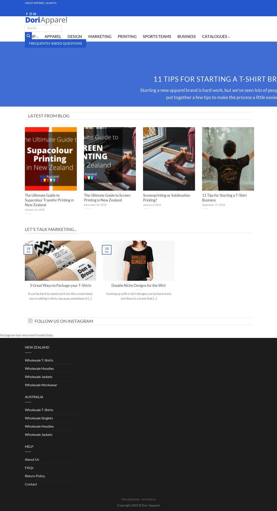 Dori Apparel Live Shopify theme site example doriapparel.com