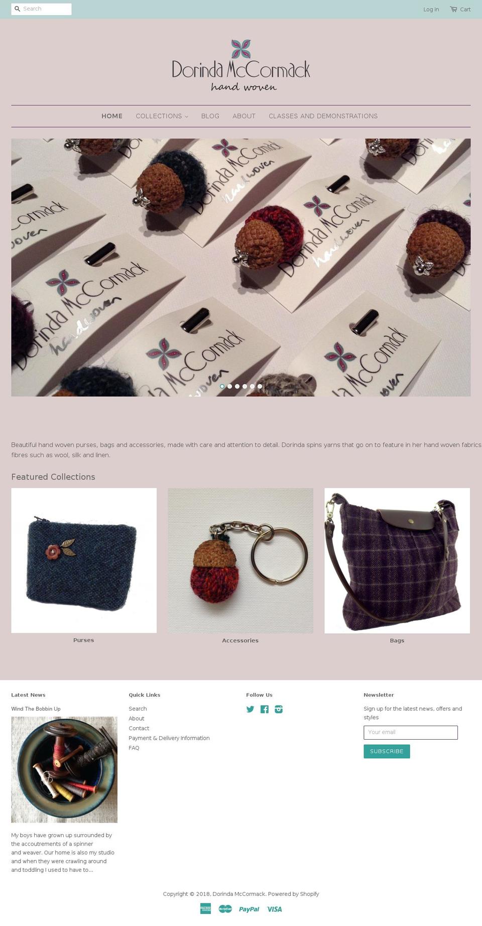 dorindamccormack.ie shopify website screenshot