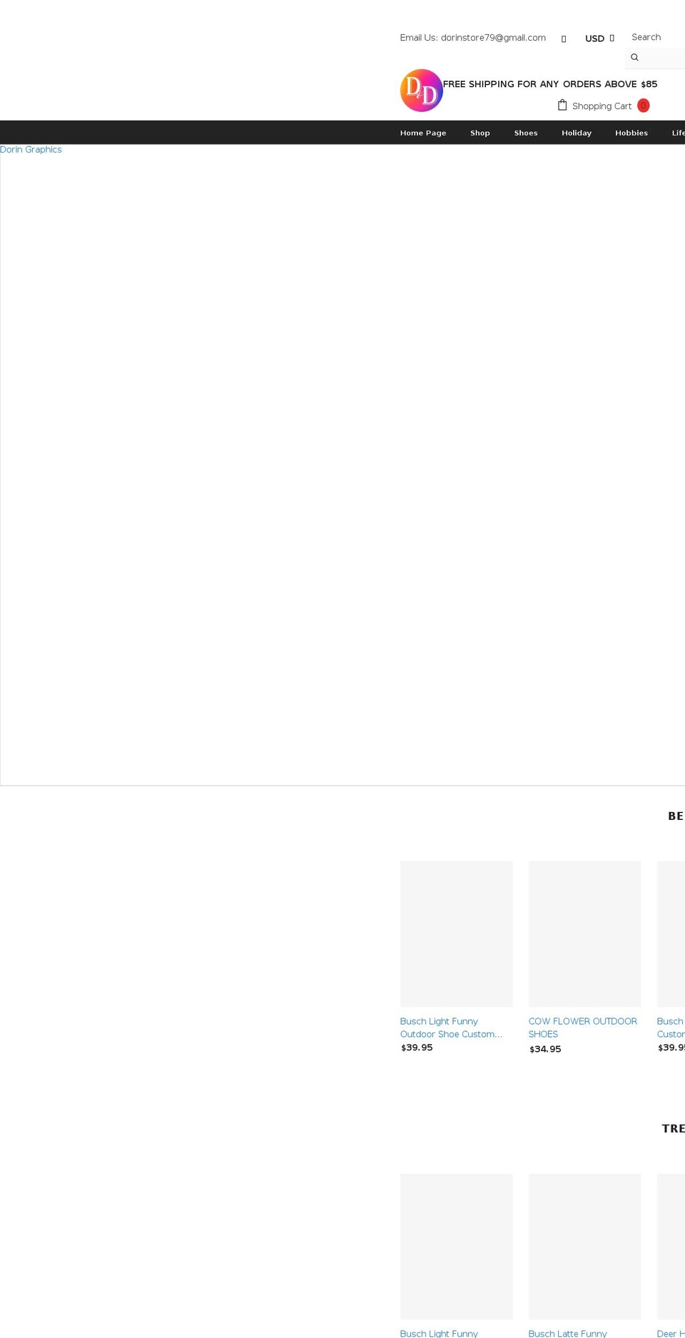 doringraphics.com shopify website screenshot