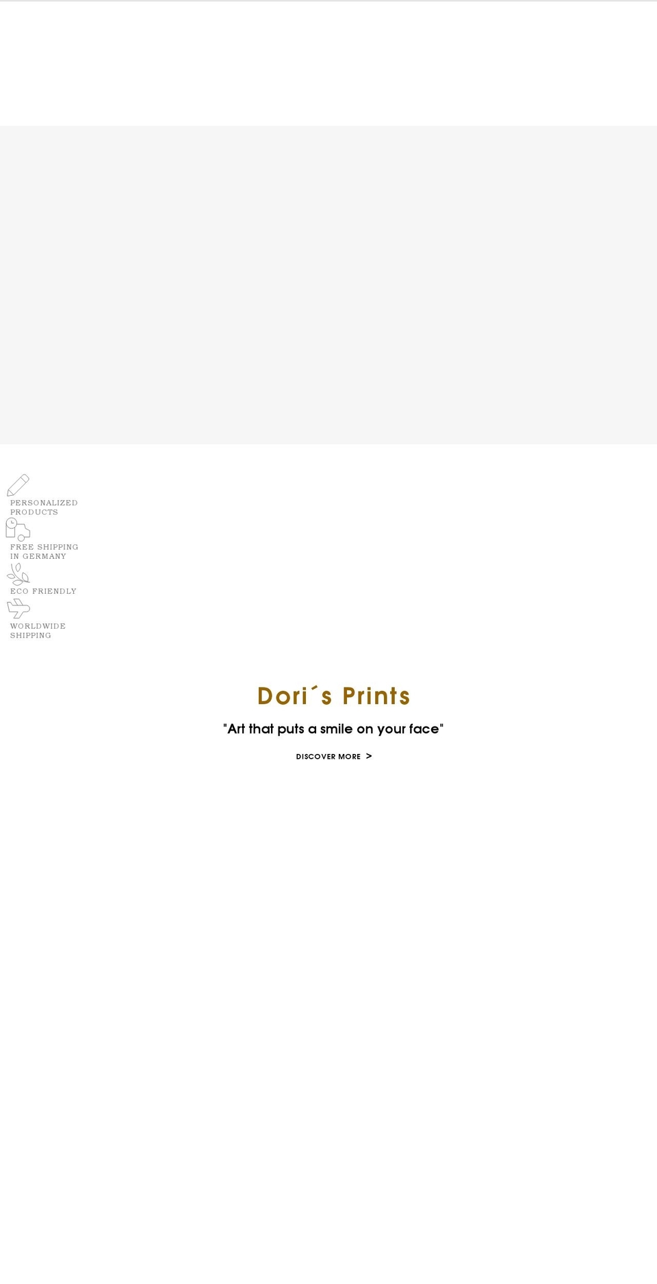 dorisprints.com shopify website screenshot