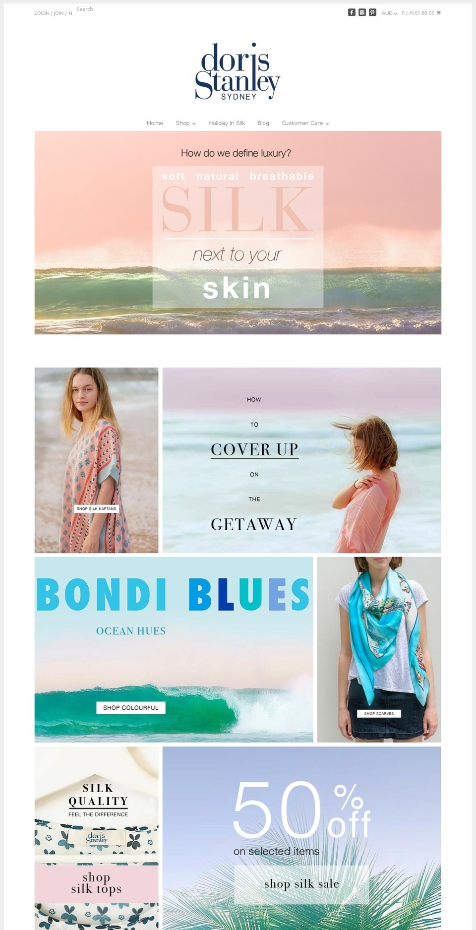 dorisstanley.com shopify website screenshot